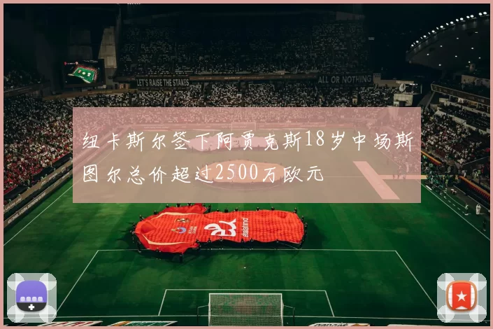 纽卡斯尔签下阿贾克斯18岁中场斯图尔总价超过2500万欧元